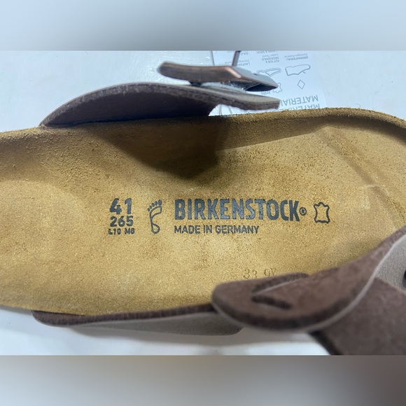 NEW Birkenstock Medina Mocca Birkoflo Leather Thong Slide Sandals Men’s 9,10 - Picture 9 of 11